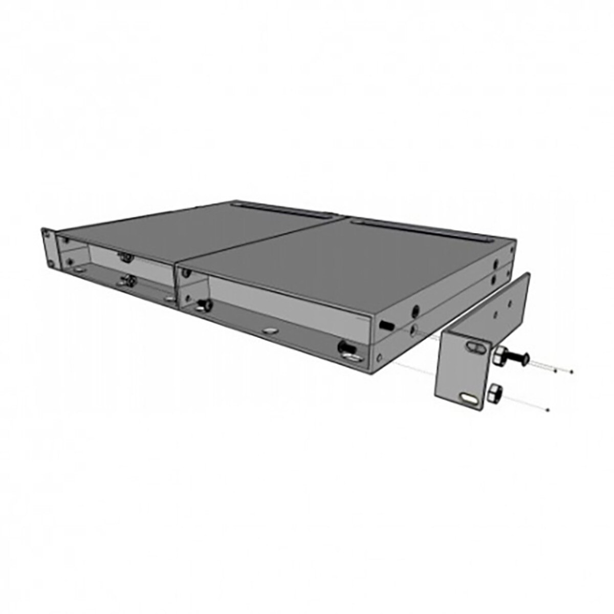 Doug Fleenor Rack Kit - Two 8in. Wide Gray Chassis (RK8-2) - For Models ...