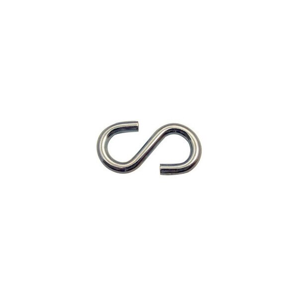 1/4in. x 2.25in. Zinc Plated S-Hook - 100/bag (EGSH250X2.1-DP)