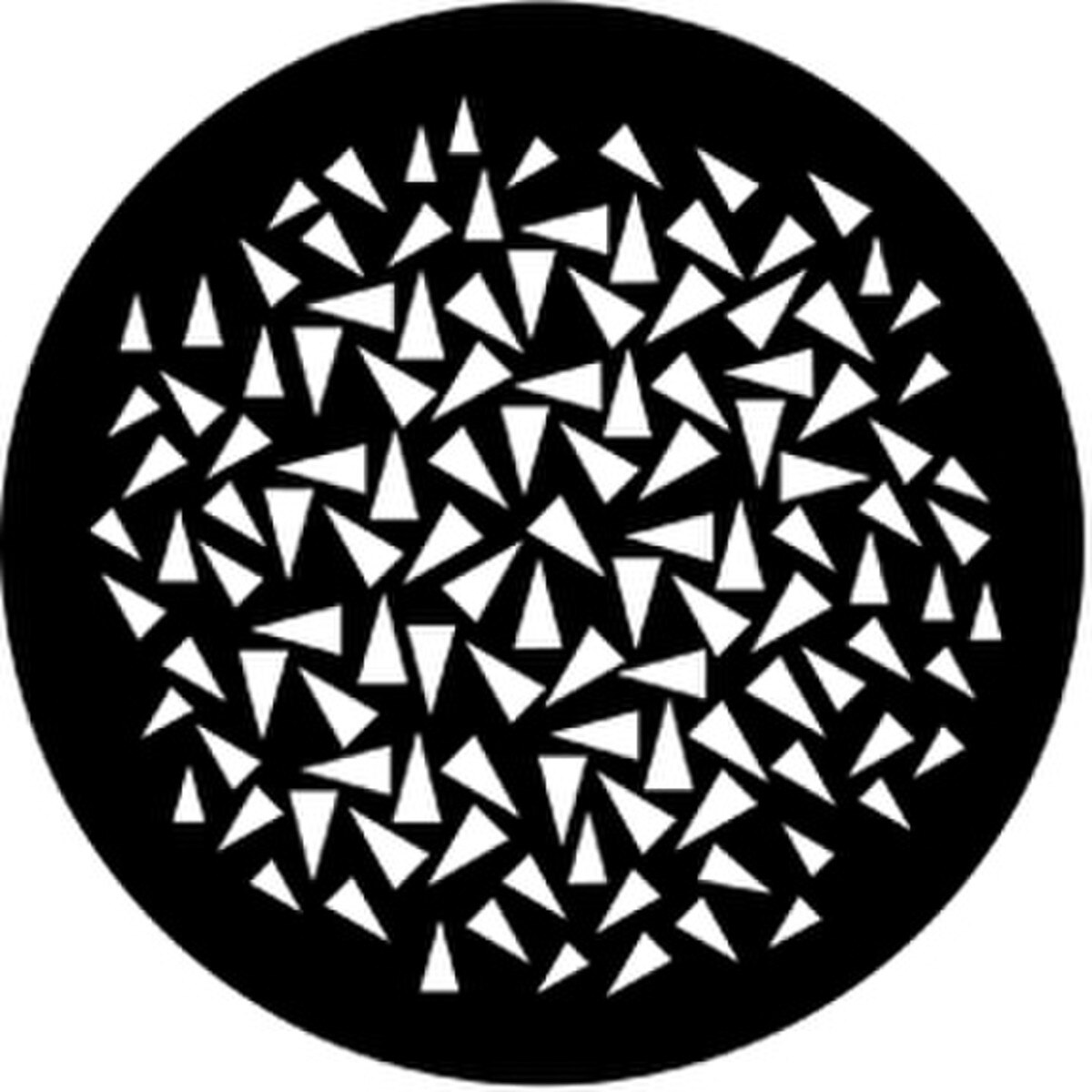 Rosco HD Plastic Gobo - Triangles (Small) (Rosco Cool Ink HD 77642)