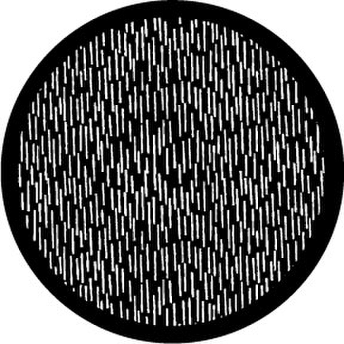 Rosco HD Plastic Gobo - Hard Rain (Rosco Cool Ink HD 78576)
