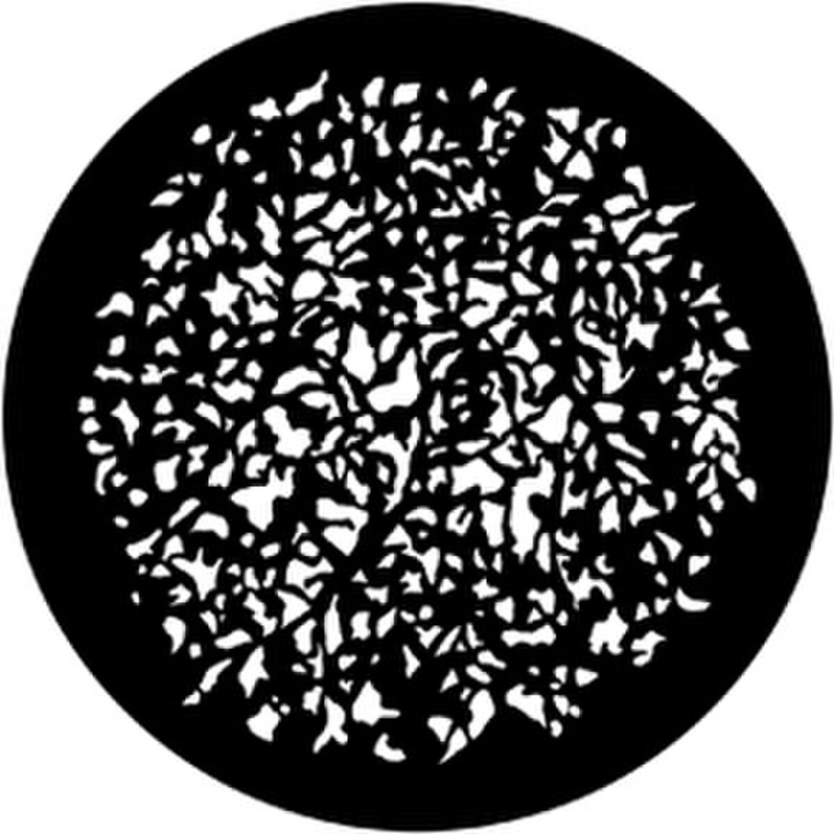 Rosco HD Plastic Gobo - Realistic Leaves 2 (Rosco Cool Ink HD 79660)