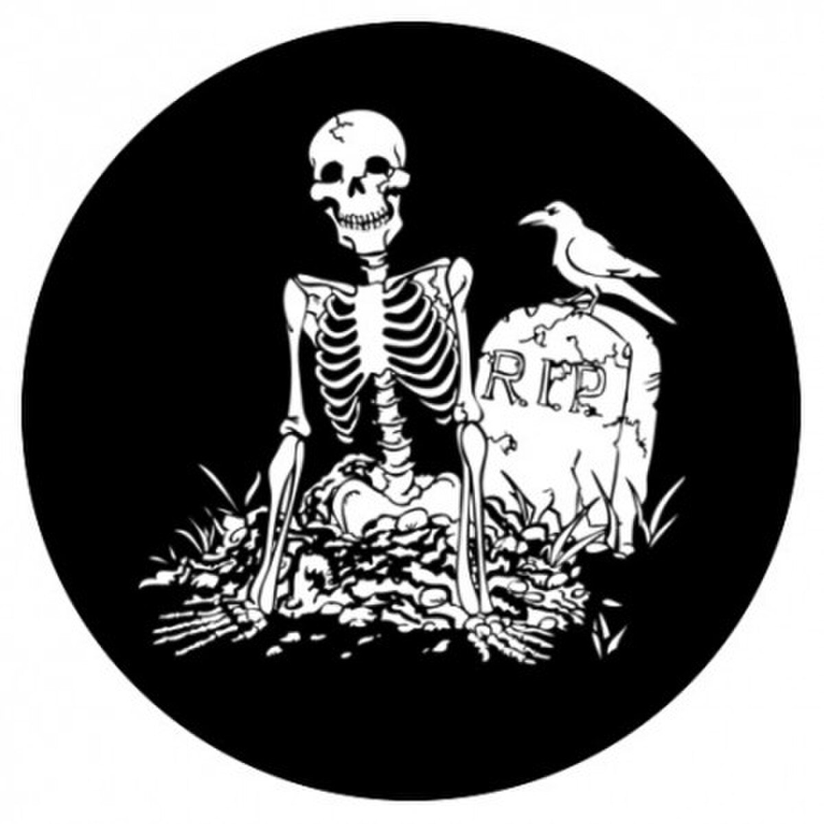 Skeleton Rising Rosco Steel Gobo - Skeleton Rising from Grave (Rosco Steel Gobo SLS ...